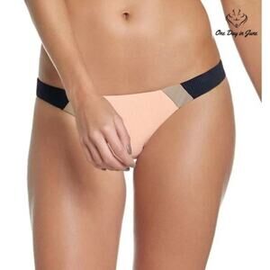 Pilyq Color Block Teeny Bikini Bottom Swimsuit Size L